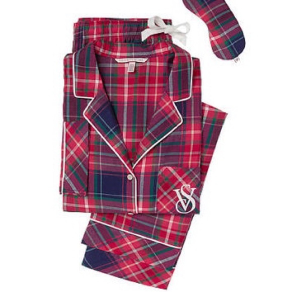 ♡ VICTORIA’S SECRET Plaid Pajamas Size S